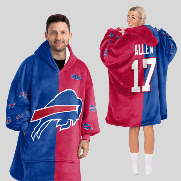 J.A 17 Buffalo Football Unisex Blanket Hoodie