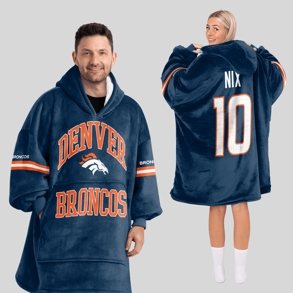 Denver Football Unisex Blanket Hoodie