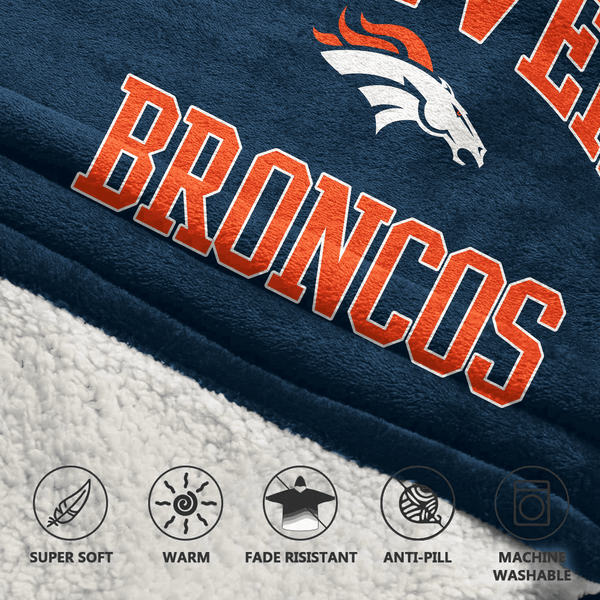 Denver Football Unisex Blanket Hoodie