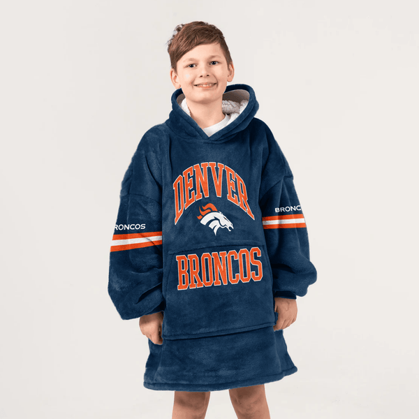 Denver Football Unisex Blanket Hoodie