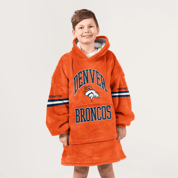Denver Football Unisex Blanket Hoodie
