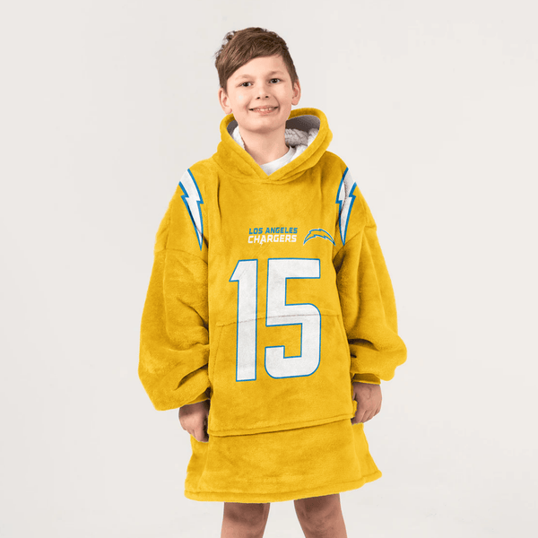 L.M 15 Los Angeles C Football Unisex Blanket Hoodie