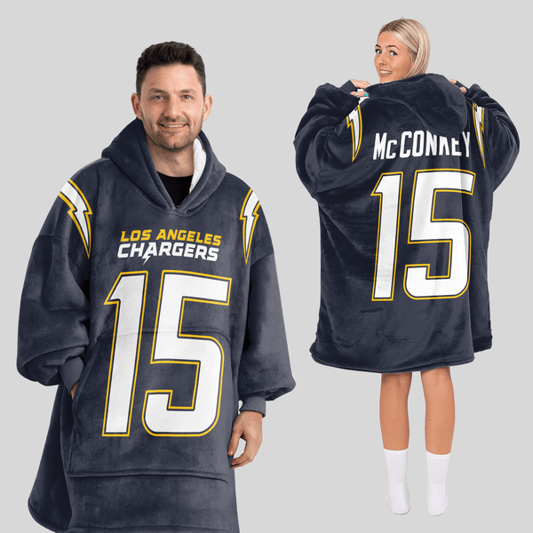 L.M 15 Los Angeles C Football Unisex Blanket Hoodie