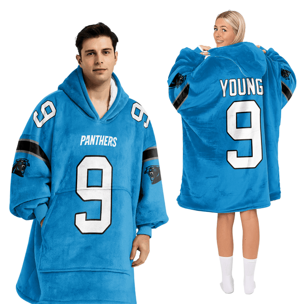B.Y 9 Carolina Football Unisex Blanket Hoodie