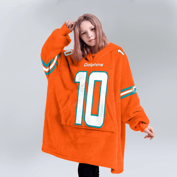 T.H 10 Miami Football Unisex Blanket Hoodie
