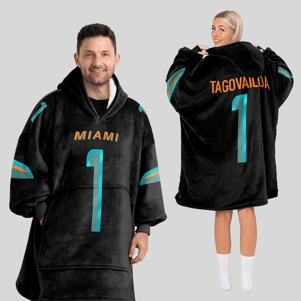 T.T 1 Miami Football Unisex Blanket Hoodie