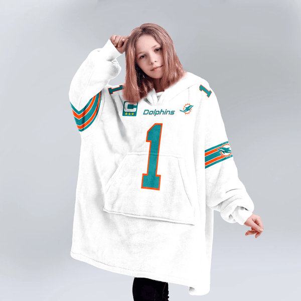 Captain T.T 1 Miami Football Unisex Blanket Hoodie