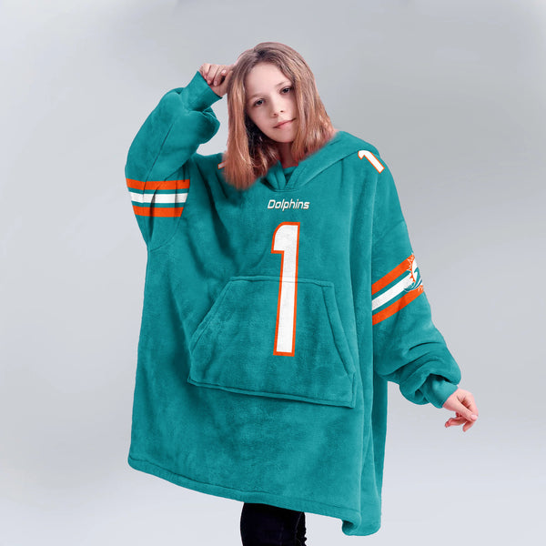 T.T 1 Miami Football Unisex Blanket Hoodie