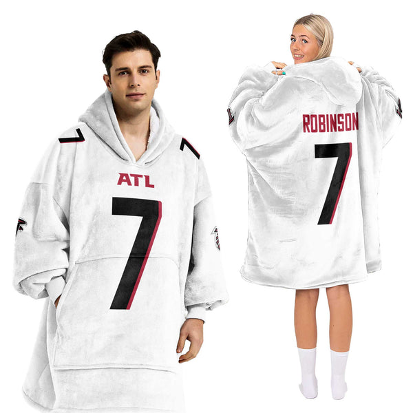 B.R 7 Atlanta Football Unisex Blanket Hoodie