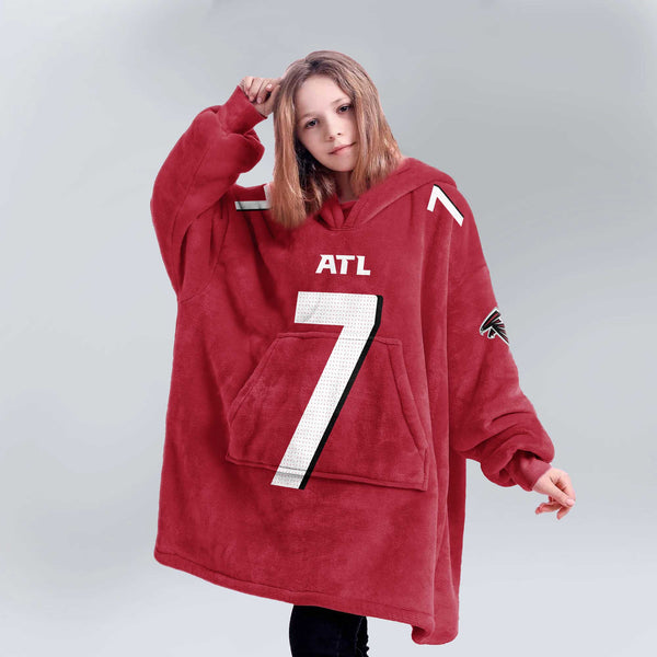 B.R 7 Atlanta Football Unisex Blanket Hoodie