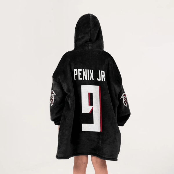 M.P 9 Atlanta Football Unisex Blanket Hoodie