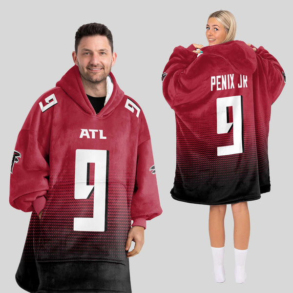 M.P 9 Atlanta Football Unisex Blanket Hoodie