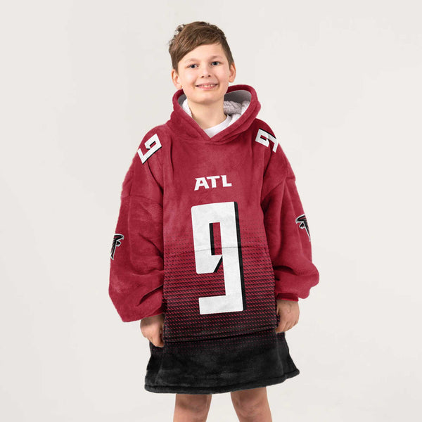 M.P 9 Atlanta Football Unisex Blanket Hoodie