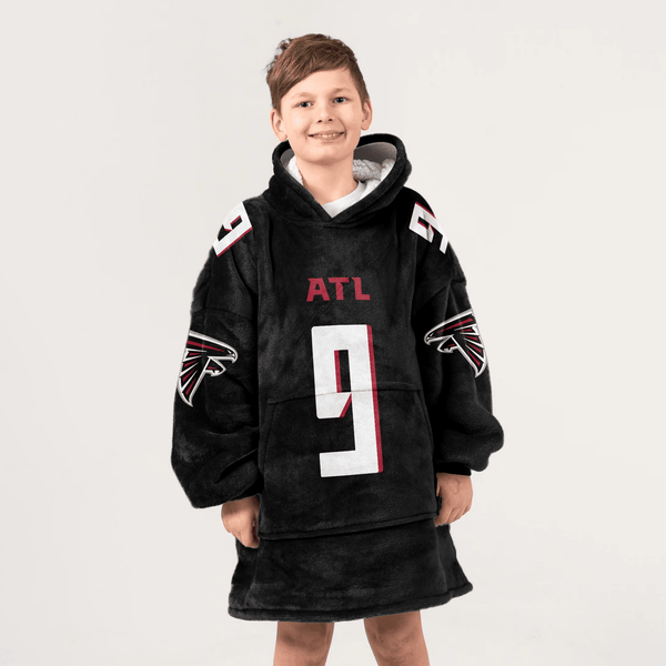 M.P 9 Atlanta Football Unisex Blanket Hoodie