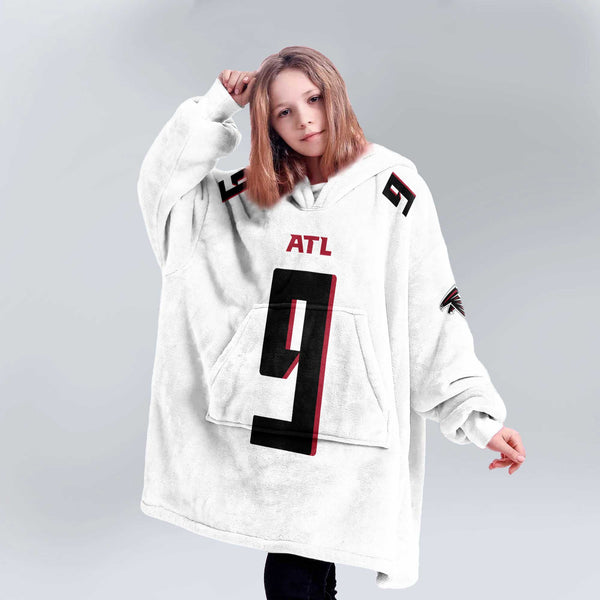 M.P 9 Atlanta Football Unisex Blanket Hoodie