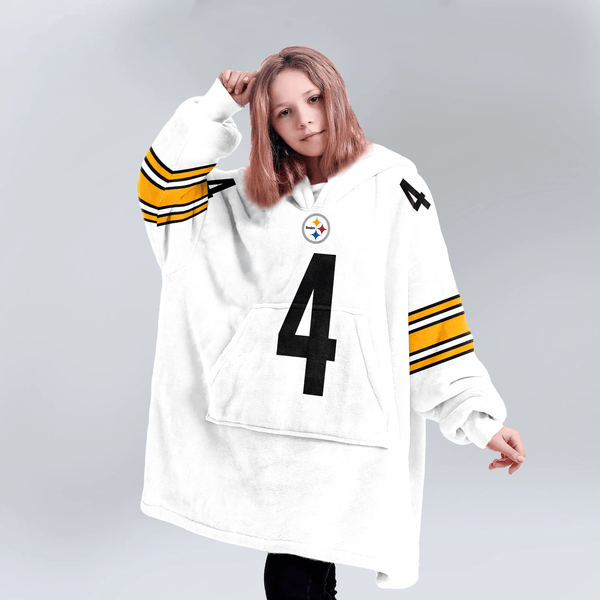 D.M 4 Pittsburgh Football Unisex Blanket Hoodie