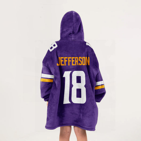 J.J 18 Minnesota Football Unisex Blanket Hoodie