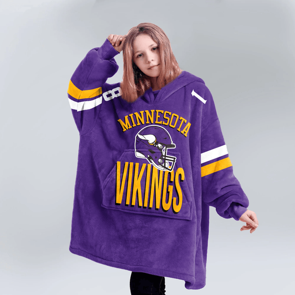 J.J 18 Minnesota Football Unisex Blanket Hoodie