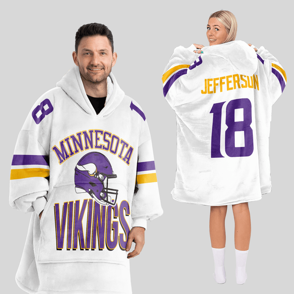 J.J 18 Minnesota Football Unisex Blanket Hoodie