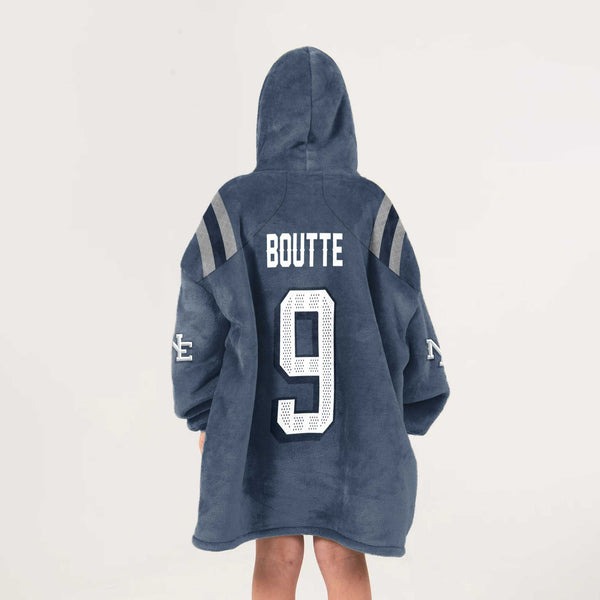 K.B 9 New England Football Unisex Blanket Hoodie