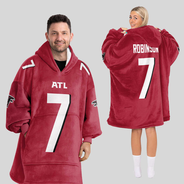 B.R 7 Atlanta Football Unisex Blanket Hoodie