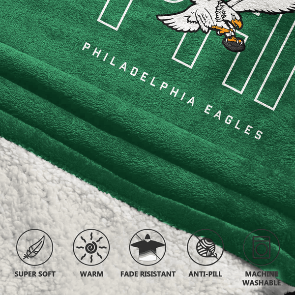 S.B 26 Philadelphia Football Unisex Blanket Hoodie