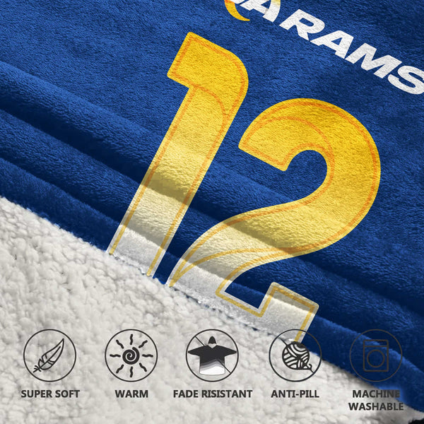 Los Angeles R Football Team Unisex Blanket Hoodie