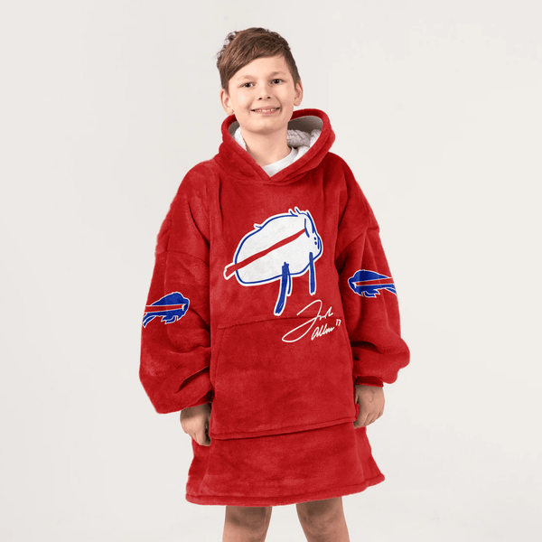 Buffalo Football Unisex Blanket Hoodie
