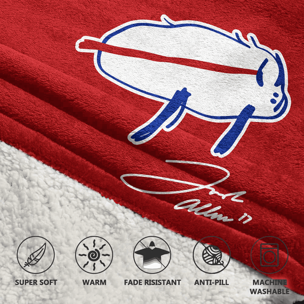 Buffalo Football Unisex Blanket Hoodie