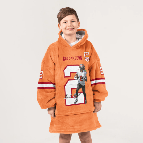 E.E 2 Tampa Bay Football Unisex Blanket Hoodie