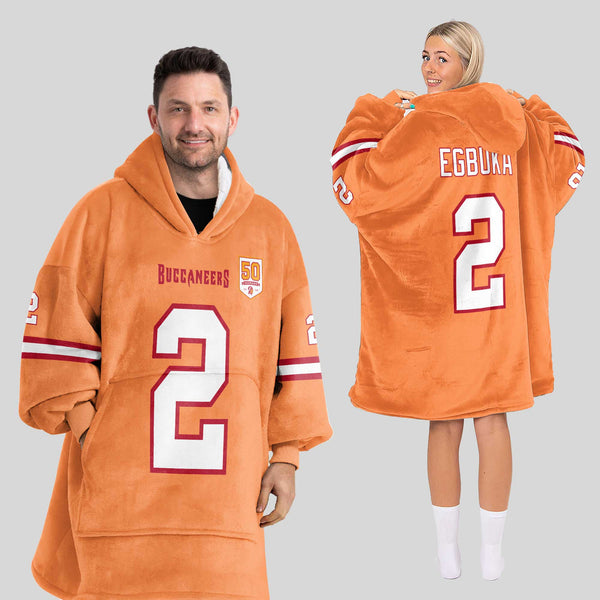 E.E 2 Tampa Bay Football Unisex Blanket Hoodie