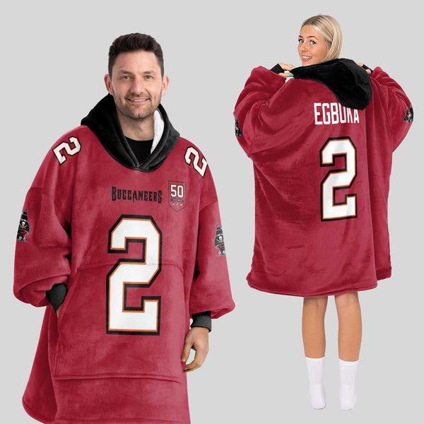 E.E 2 Tampa Bay Football Unisex Blanket Hoodie