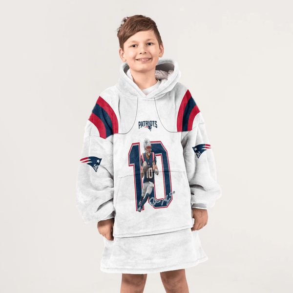 D.M 10 New England Football Unisex Blanket Hoodie