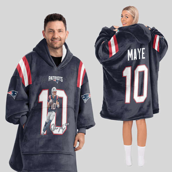 D.M 10 New England Football Unisex Blanket Hoodie