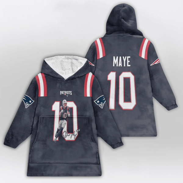D.M 10 New England Football Unisex Blanket Hoodie
