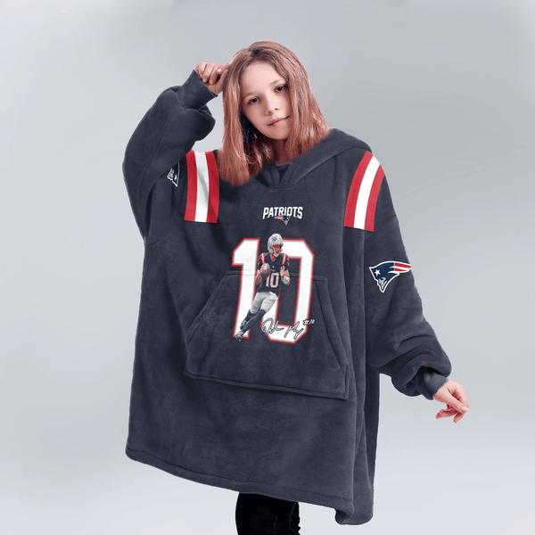 D.M 10 New England Football Unisex Blanket Hoodie
