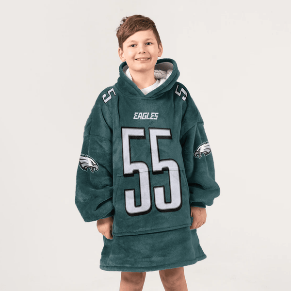 B.G 55 Philadelphia Football Unisex Blanket Hoodie