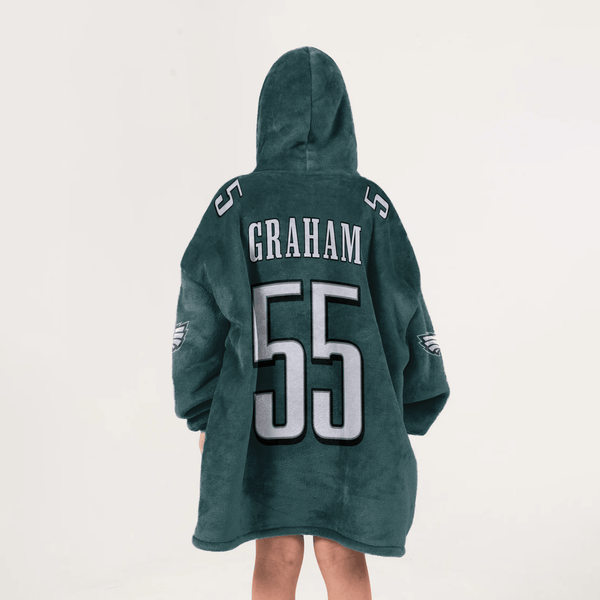 B.G 55 Philadelphia Football Unisex Blanket Hoodie