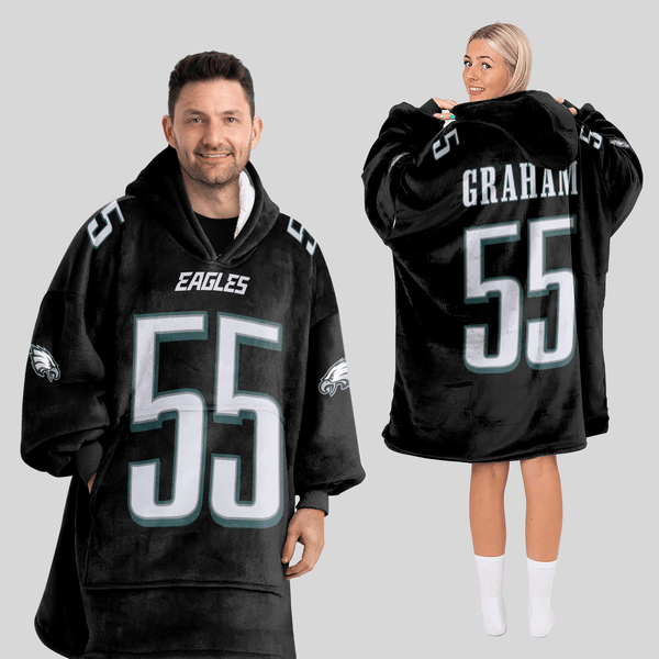 B.G 55 Philadelphia Football Unisex Blanket Hoodie