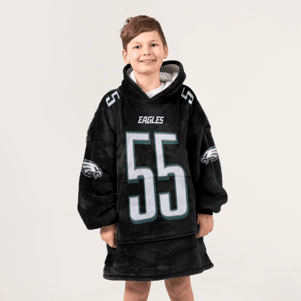 B.G 55 Philadelphia Football Unisex Blanket Hoodie