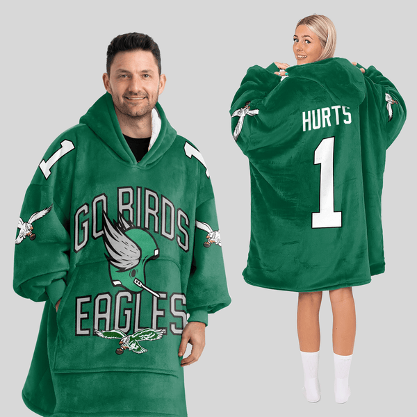 J.H 1 Philadelphia Football Unisex Blanket Hoodie