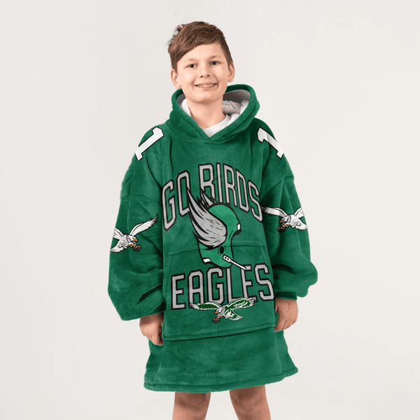J.H 1 Philadelphia Football Unisex Blanket Hoodie