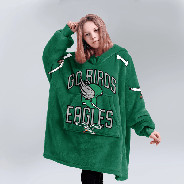 J.H 1 Philadelphia Football Unisex Blanket Hoodie