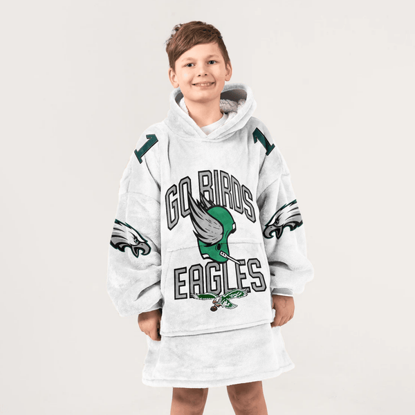J.H 1 Philadelphia Football Unisex Blanket Hoodie