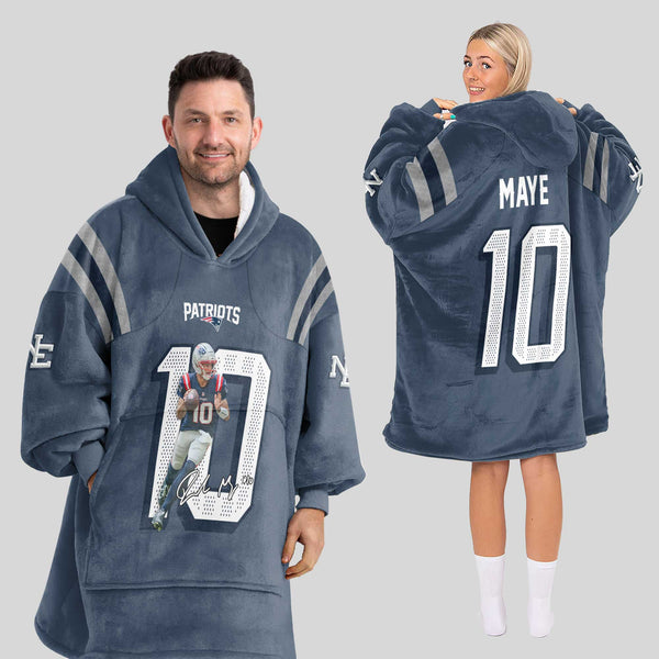 D.M 10 New England Football Unisex Blanket Hoodie