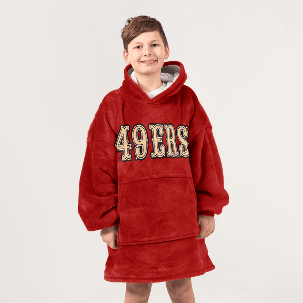 San Francisco Football Unisex Blanket Hoodie