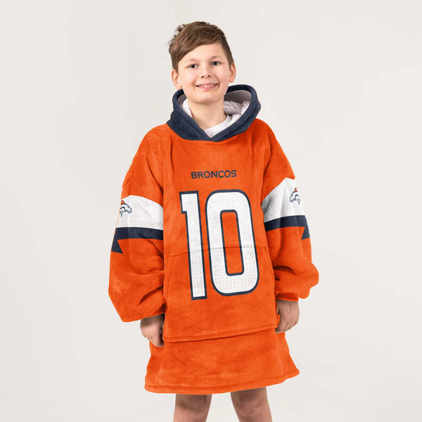 Autographed B.N 10 Denver Football Unisex Blanket Hoodie