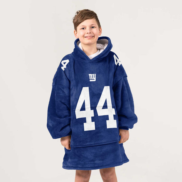 Autographed C.S 44 New York G Football Unisex Blanket Hoodie