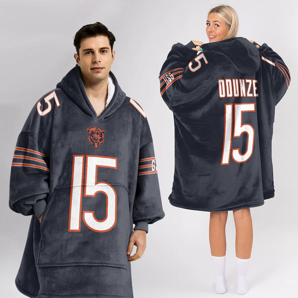 Chicago Football Team Unisex Blanket Hoodie