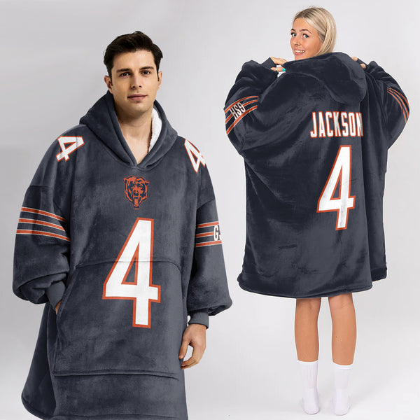 Chicago Football Team Unisex Blanket Hoodie